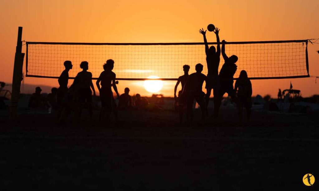 volleyball played at different times in different countries