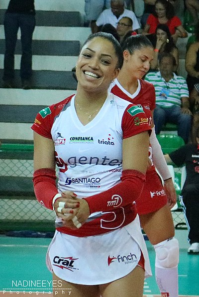 Brenda Castillo - a female volleyball player