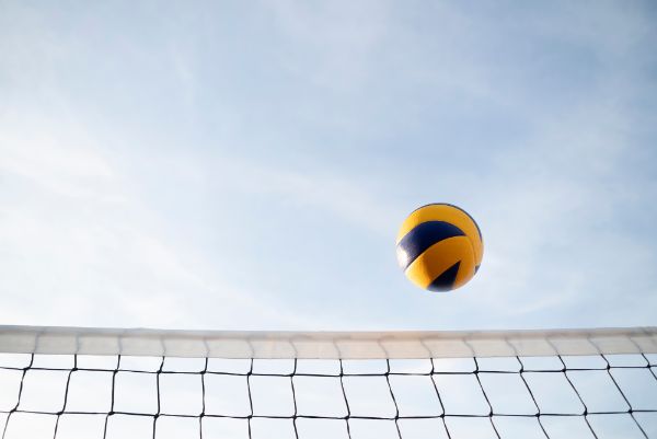 volley ball over the net